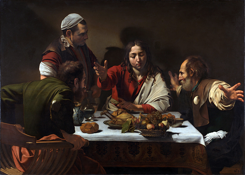 Caravaggio Emmaus Wikimedia Commons